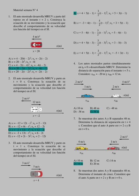 física semanas 4 UNI