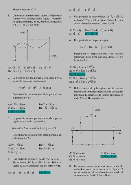 física semanas 3 UNI