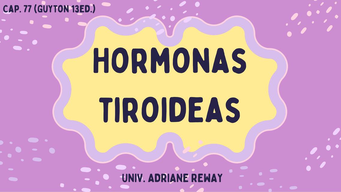 77 RESU HORMONAS TIROIDEAS ARRI REWAY