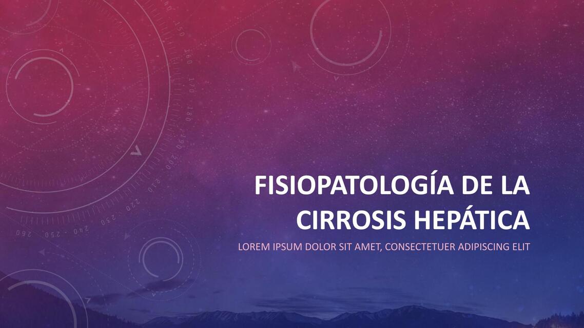 Cirrosis Hepática - Fisiopatología