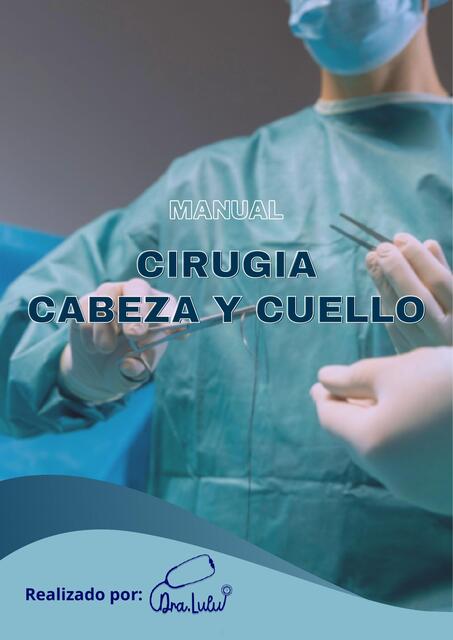 Manual de cirugía cabeza y cuello