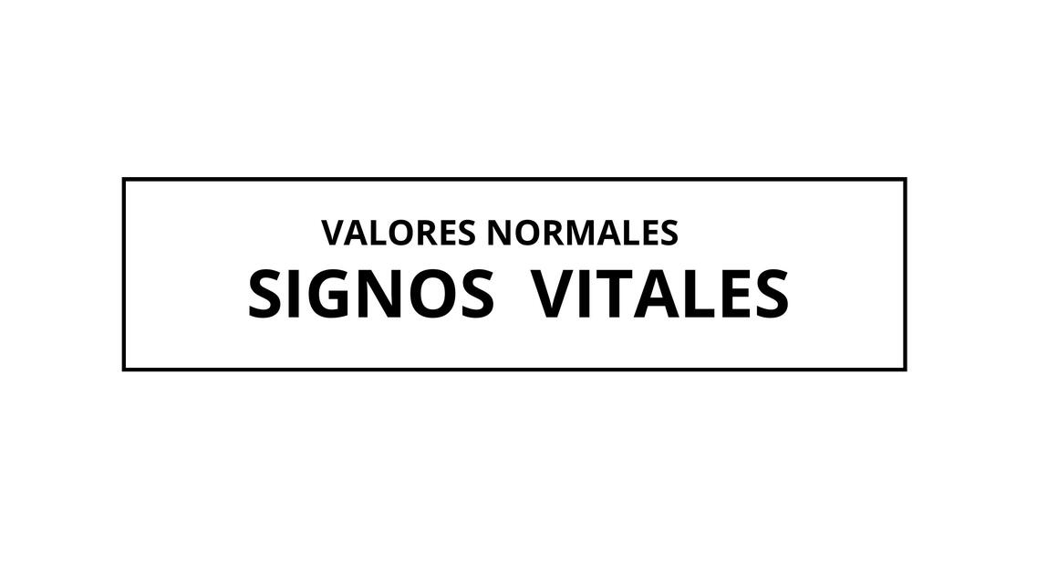 Signos vitales