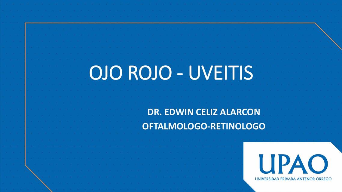 OJO ROJO UVEITIS