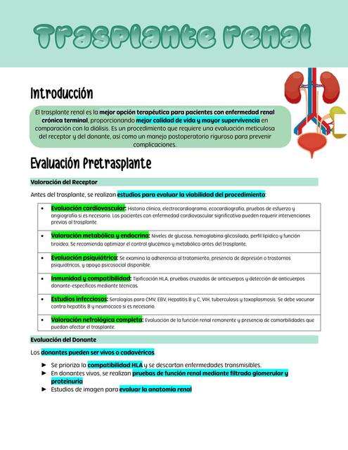 TRASPLANTE RENAL: Hernando