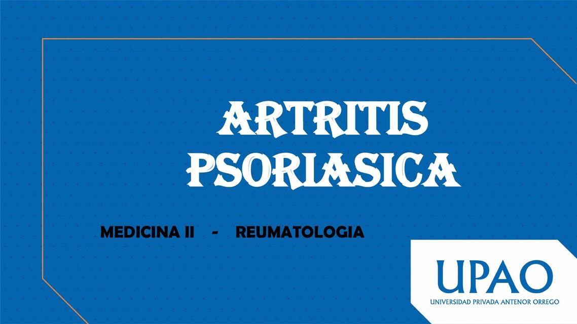 Artropatía Psoriasica