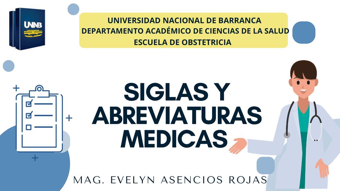 Siglas y abreviaturas médicas clase 1 3