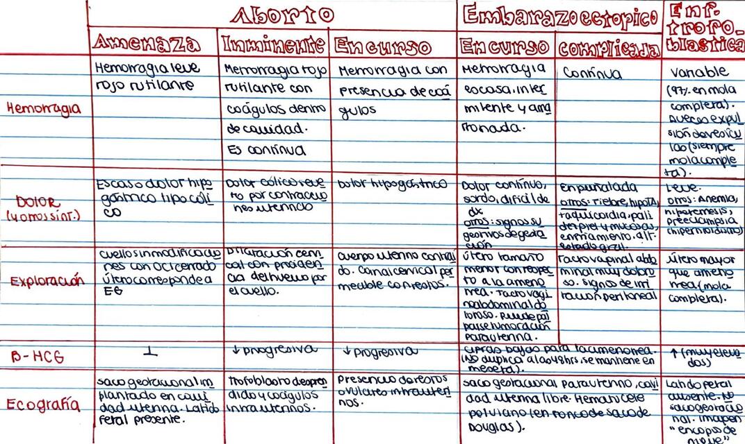 Hemorragia de la 1ra mitad del embarazo