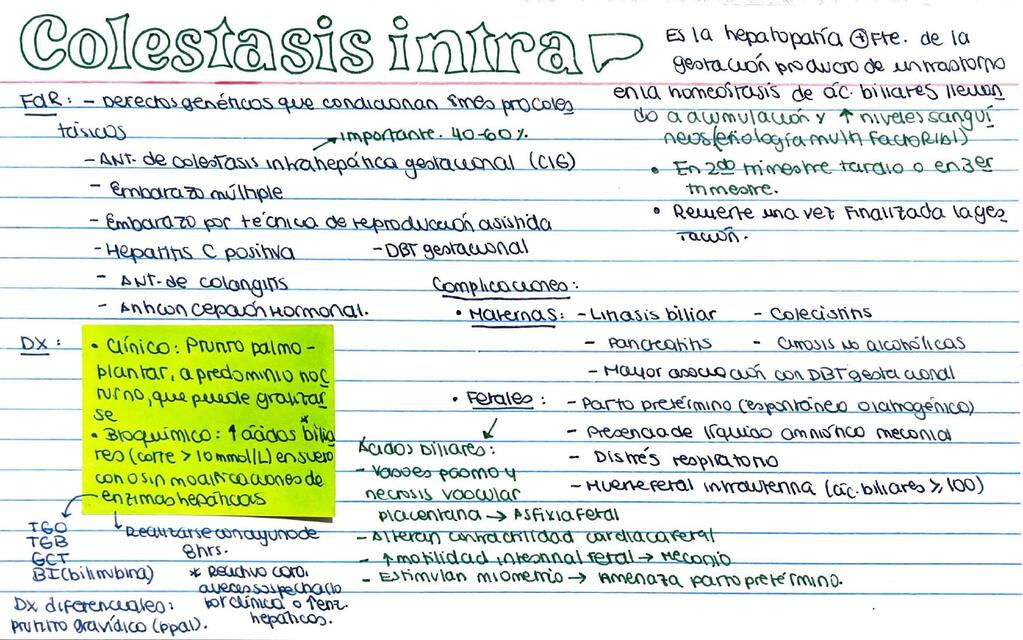 Colestasis intrahepática