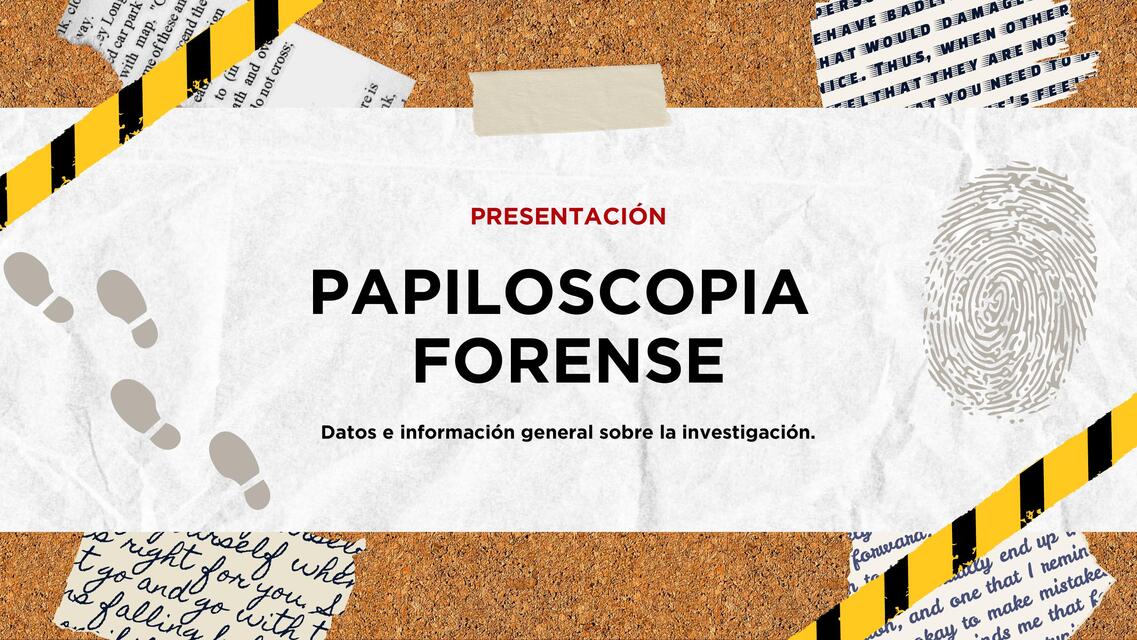 PAPILOSCOPIA FORENSE