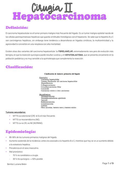 Hepatocarcinoma