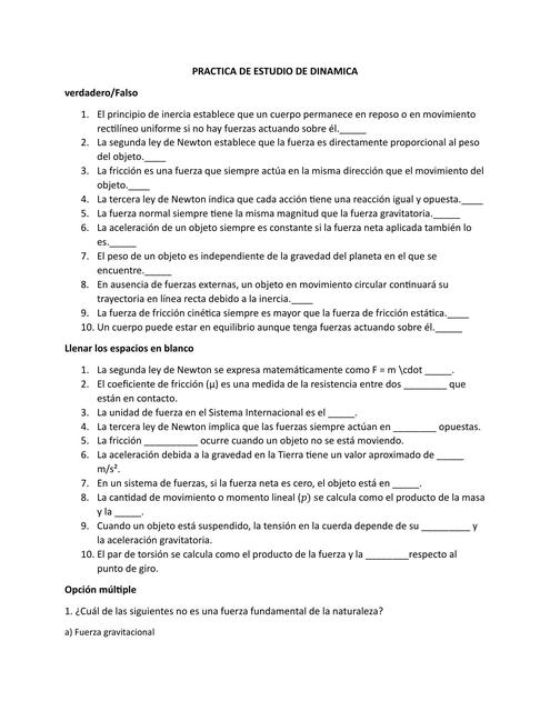 PRACTICA DINAMICA | Josefina Rodriguez | uDocz