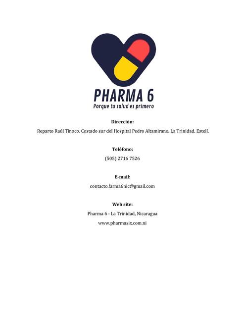 PHARMASIX: Prototipo de Farmacia en Nicaragua (2021)