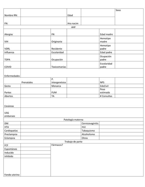 HISTORIA PERINATAL