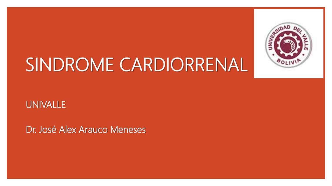 SINDROME CARDIORRENAL