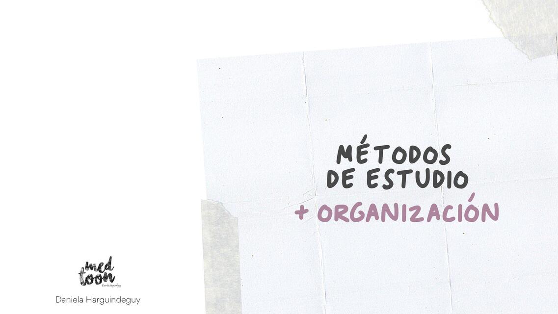 GUIA MÉTODOS DE ORGANIZACIÓN