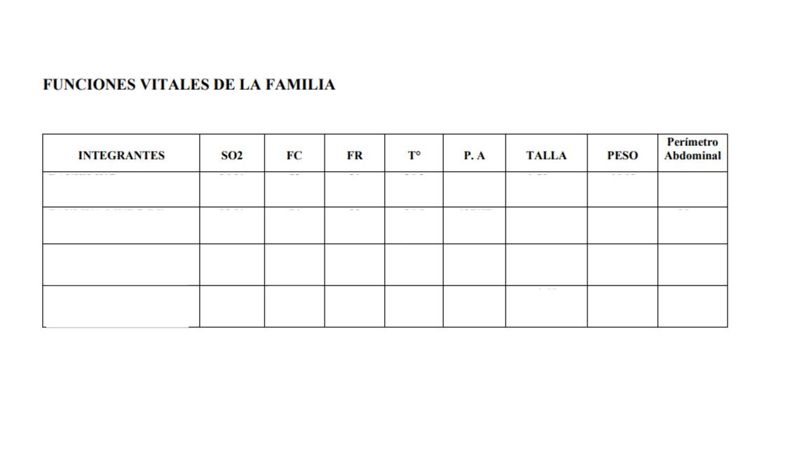 FORMATO DE LAS FUNCIONES VITALES DE LAS FAMLIAS.