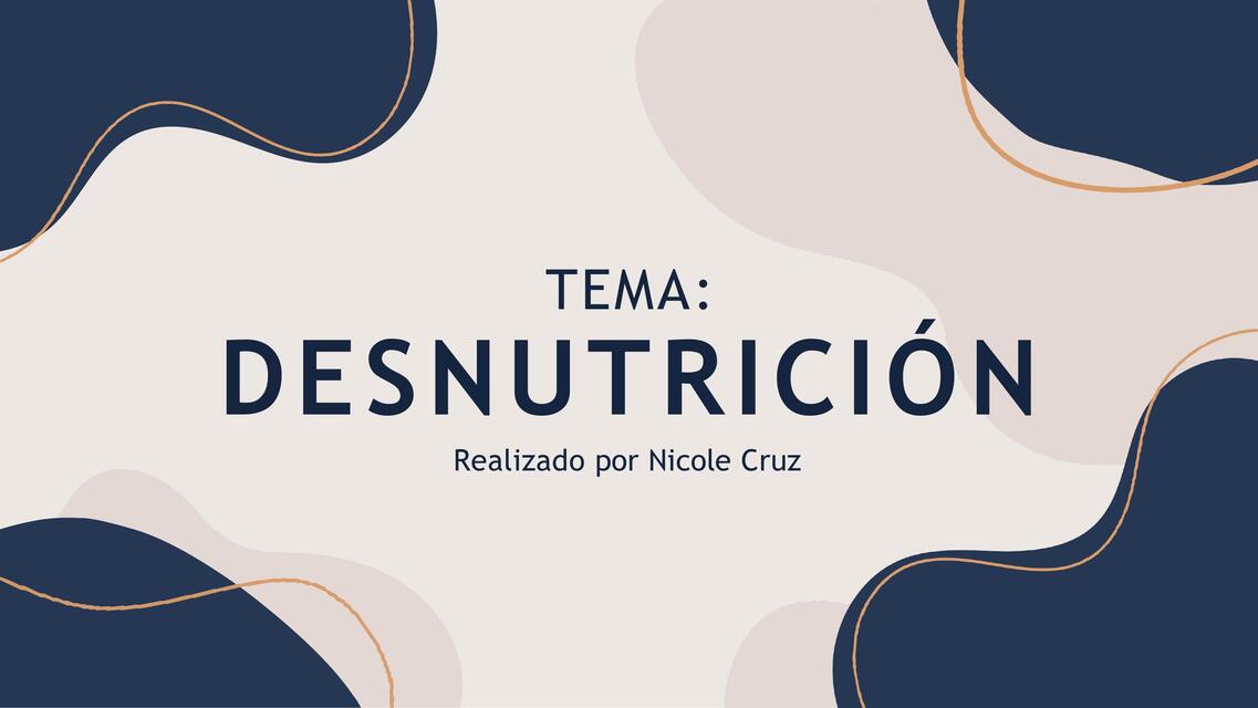 DESNUTRICIÓN RESUMEN