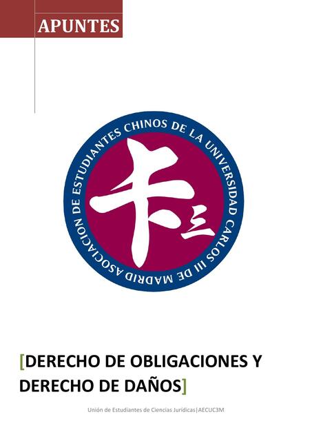 Derecho de Obligaciones y Derecho de Danos