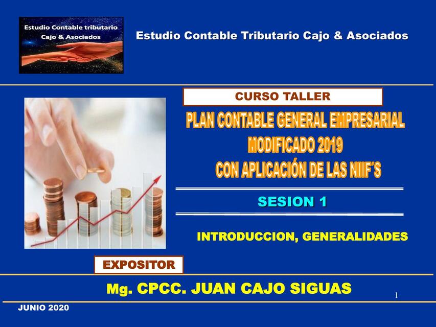 SESION PCGE y NIIF 1 Introduccion y Generalidades