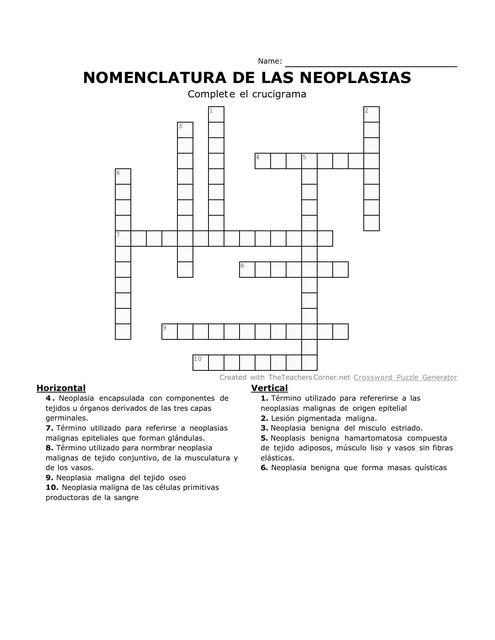 NOMENCLATURA DE LAS NEOPLASIAS 2