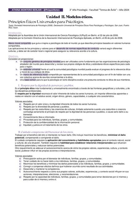 Unidad 2 - Ejercicio Profesional de la Psicología