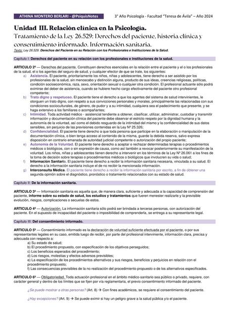 Unidad 3 - Ejercicio Profesional de la Psicología