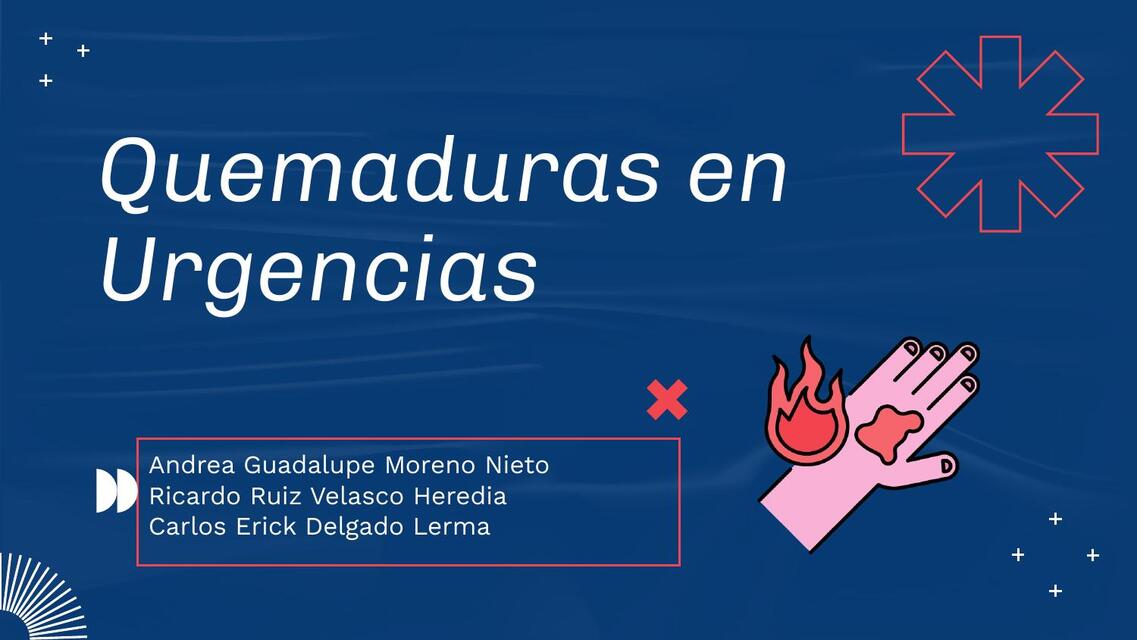 Manejo de las quemaduras en urgencias.