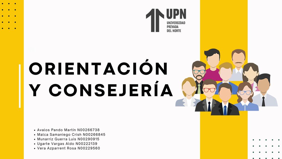 ORIENTACIÓN Y CONSEJERÍA