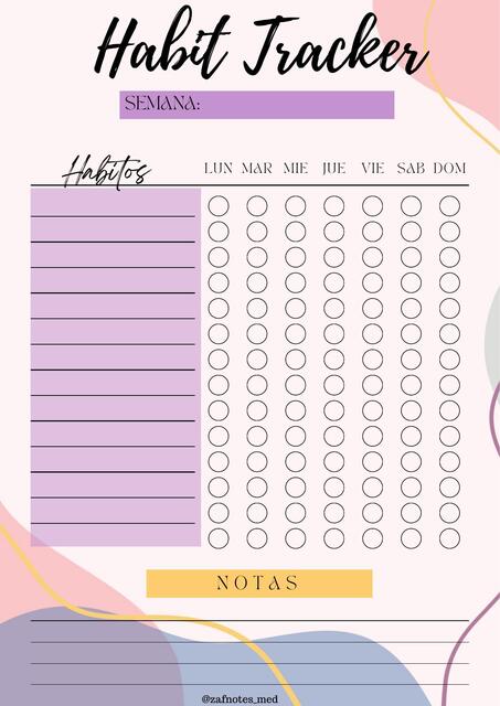 Habit tracker purple