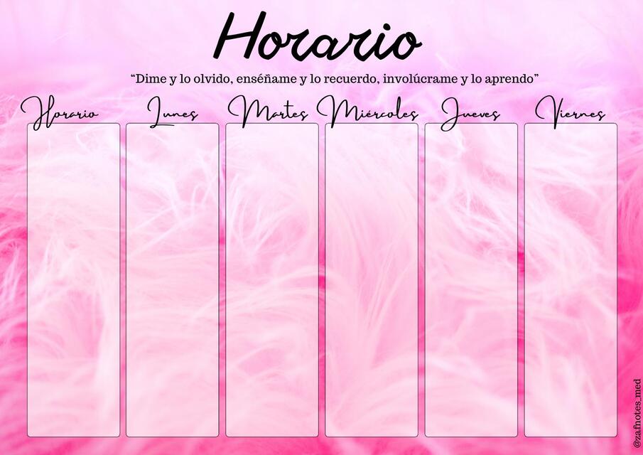 Horario rosa puppy