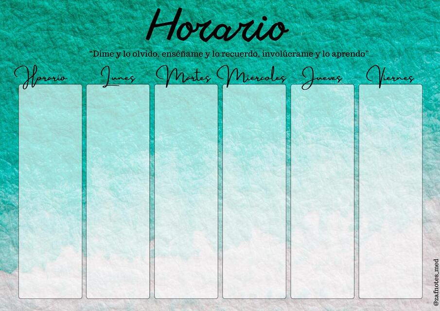 Horario mar