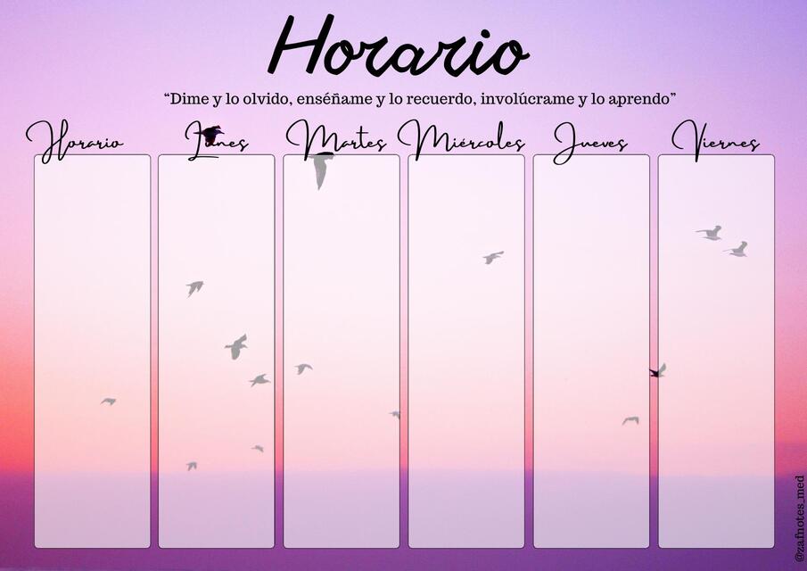 Horario atardecer