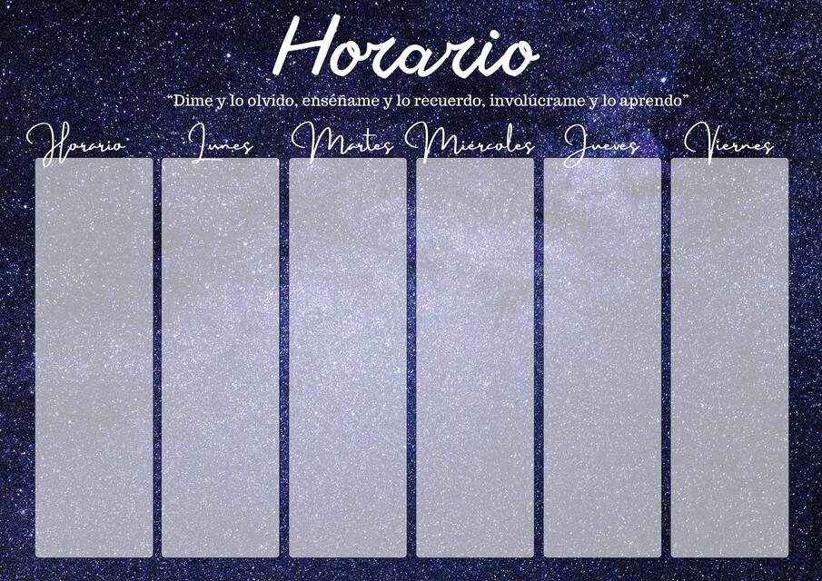 Horario noche estrellada