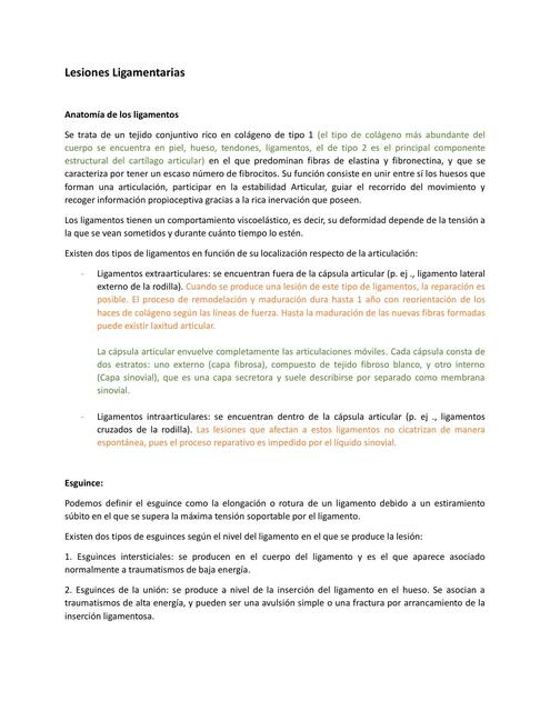 Lesiones ligamentarias y meniscales artrosis