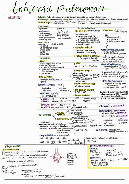 Enfisema pulmonar - Cornell resumen