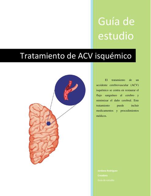 Tratamiento de ACV isquémico