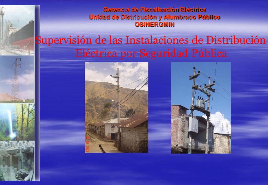 Supervision de las Instalaciones de Distribucion E