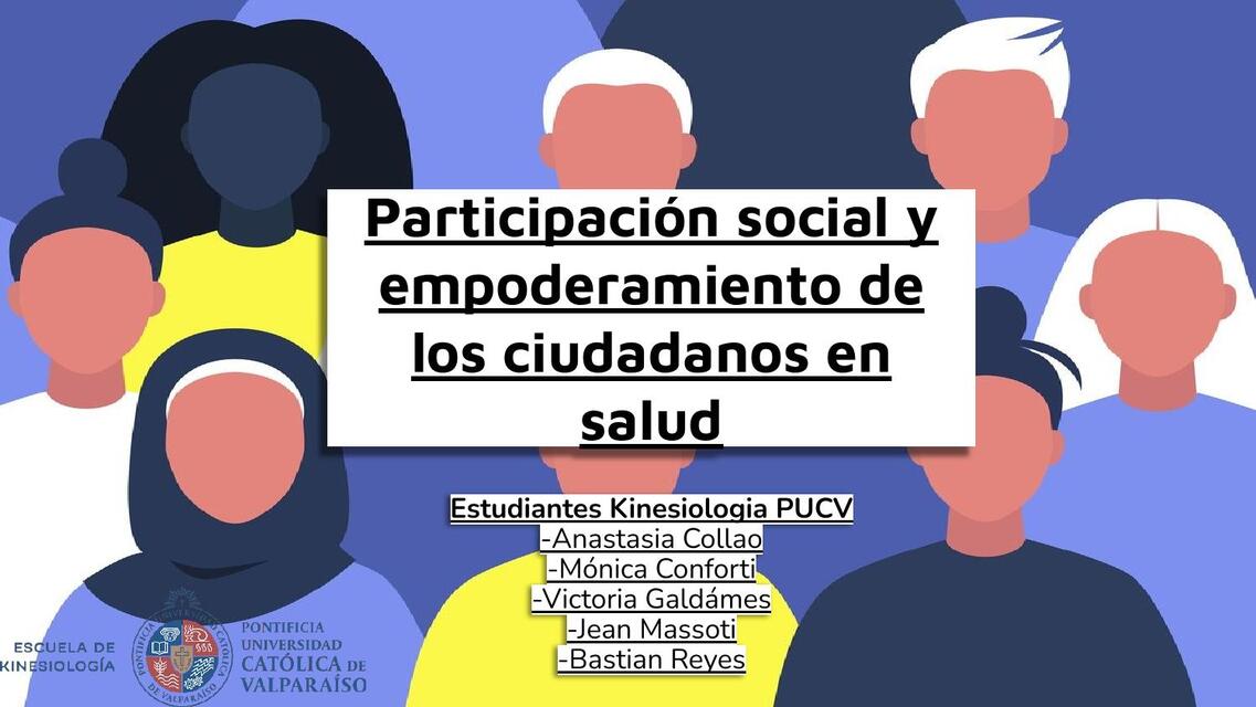 Participación social y empoderamiento de los ciuda