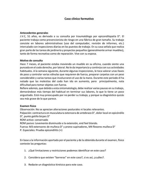 Caso Clínico formativo MEK1