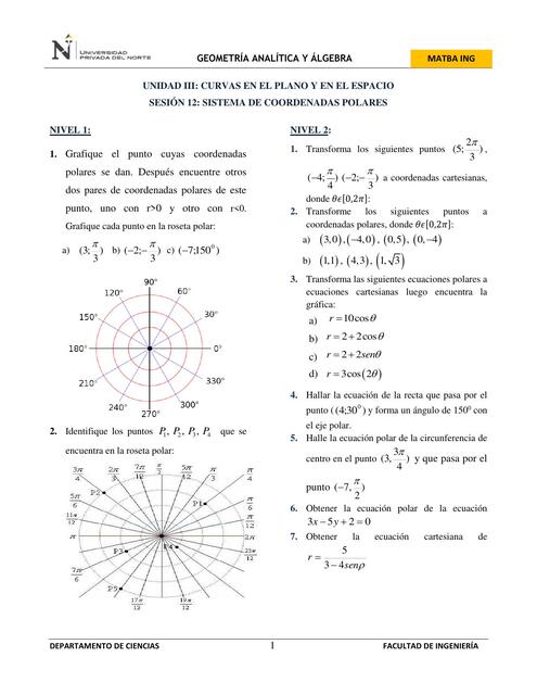 HT12. Sistema de Coordenadas Polares - MATBA