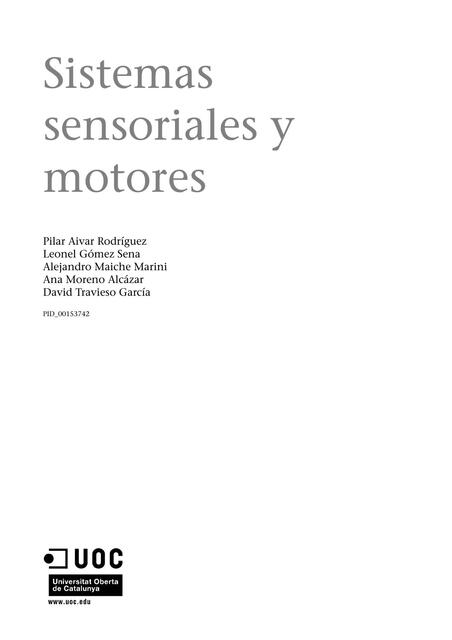 Sistemas sensoriales y motores