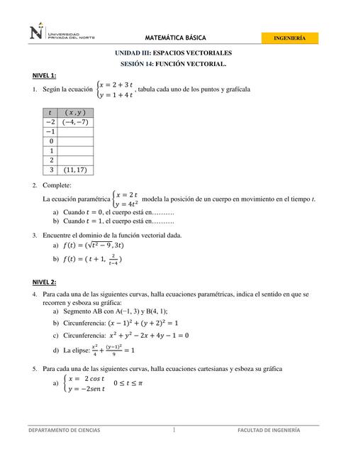 HT14. Funciones Vectoriales - MATBA