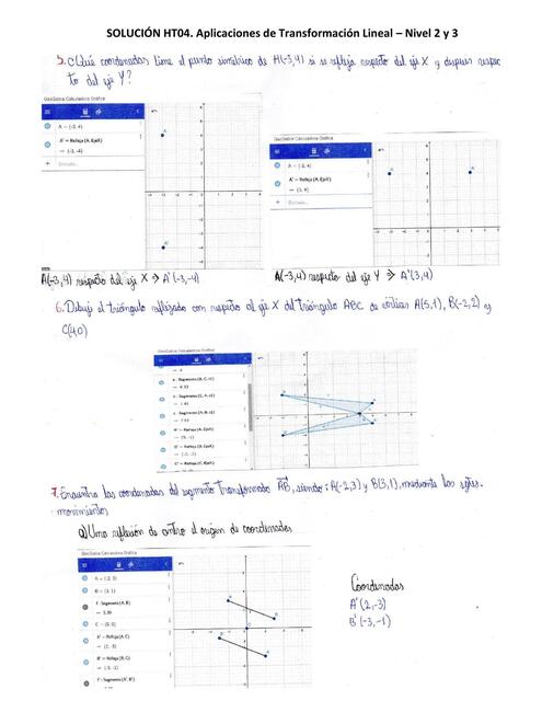 Solución HT04. Aplicaciones de Transformación Linea - MATBA