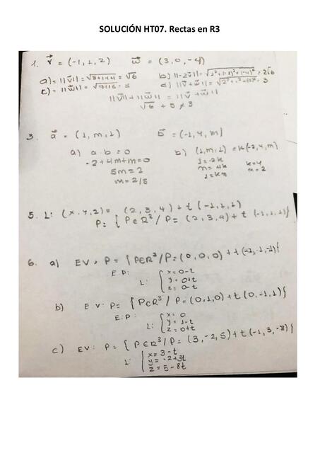 Solución HT07. Rectas en R3 - MATBA