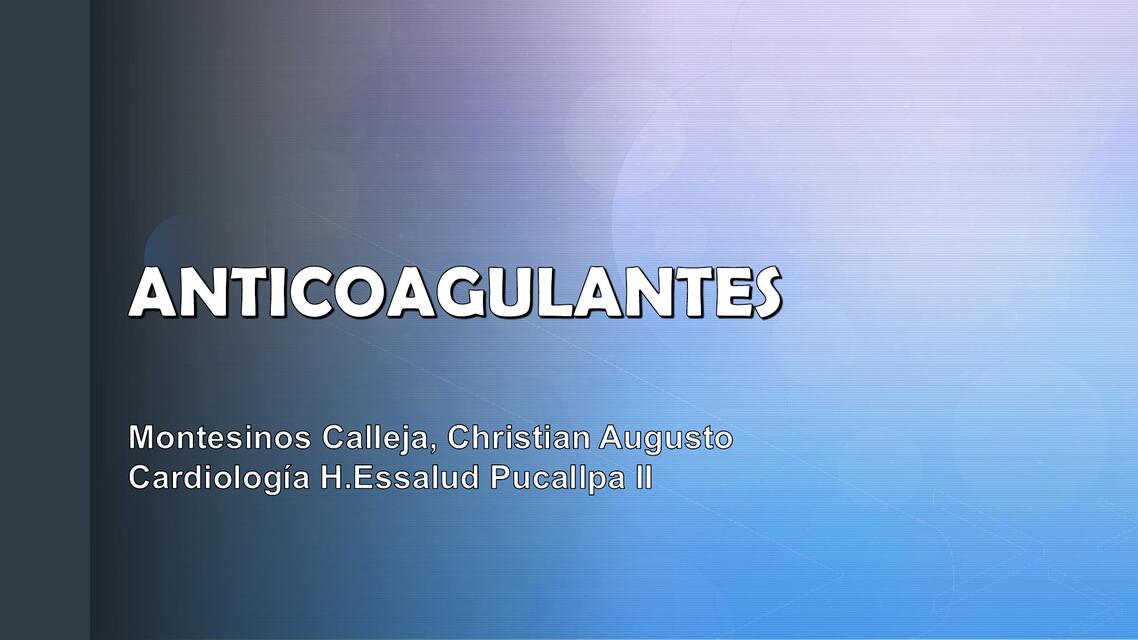 Anticoagulantes