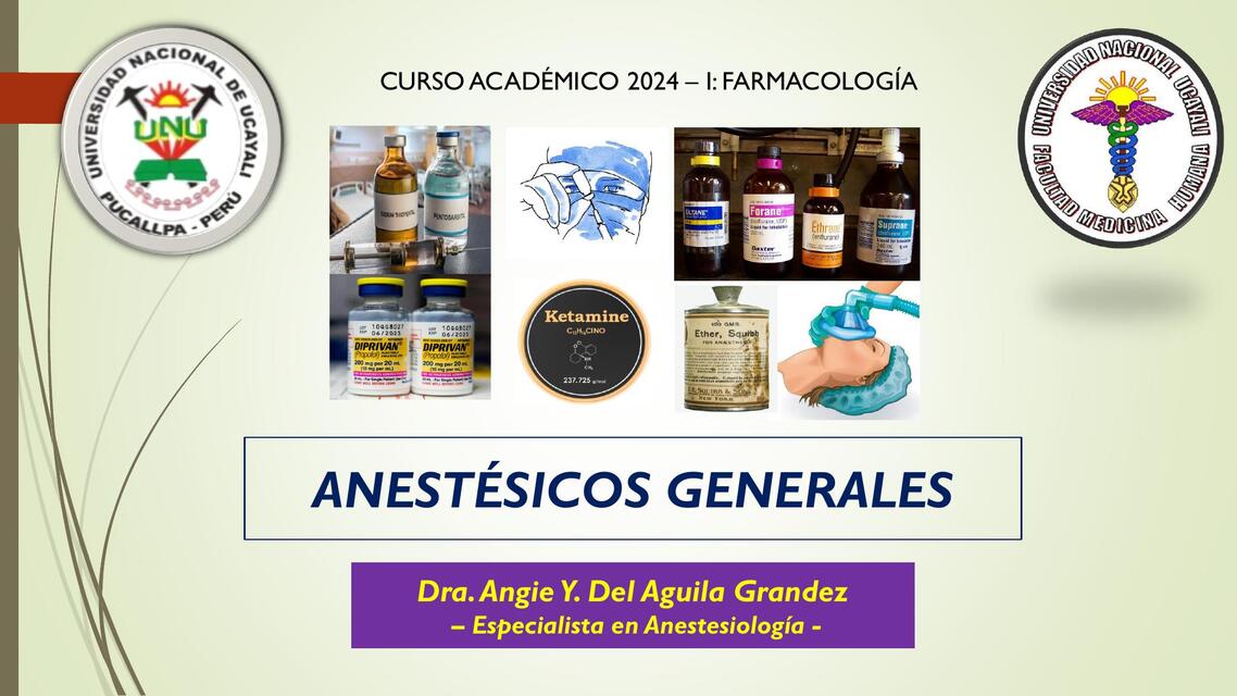 ANESTÉSICOS GENERALES ANGIE