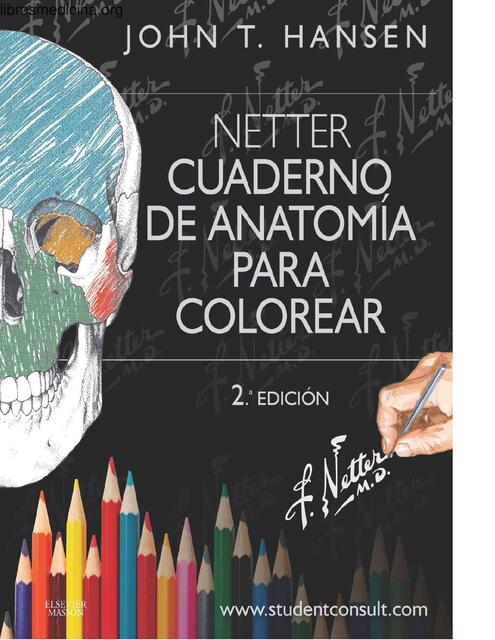 Cuaderno de Anatomia Para Colorear