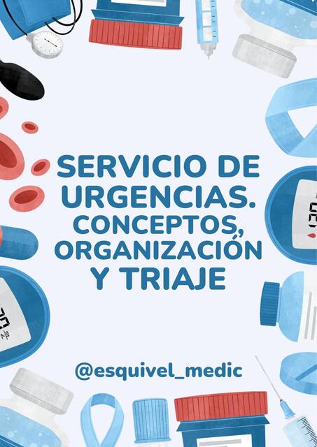 SERVICIO DE URGENCIAS CONCEPTOS ORGANIZACIÓN