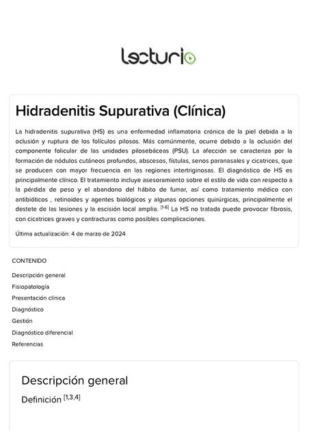 Dermatología lecturio Hidradenitis Suppurativa Cli