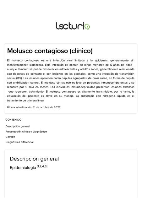 Dermatología lecturio Molluscum Contagiosum Clinic